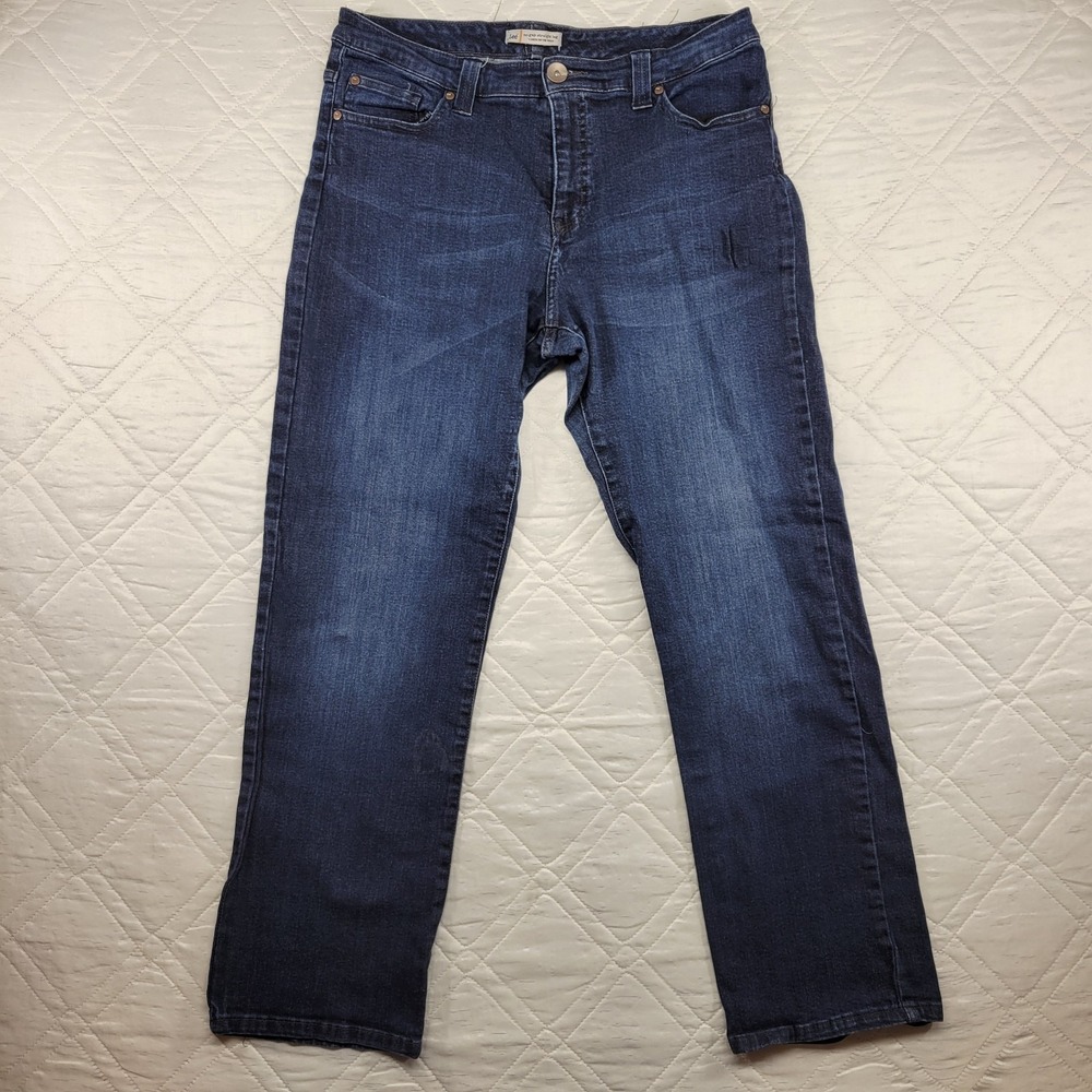 Lee no-gap straight leg lower on the waist blue jeans size 16